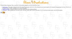 Desktop Screenshot of elmerproductions.com